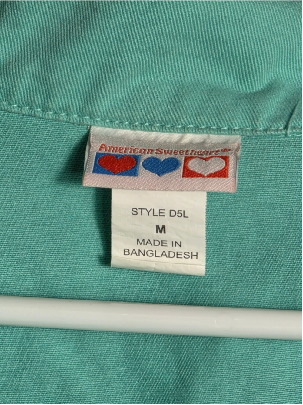 Women's American Sweetheart Green Jean Jacket Size M cottagecore grandmacore y2k - Picture 4 of 7